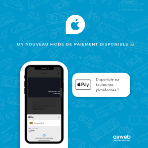 Screenshot de l'intégration d'Apple pay dans une application airweb